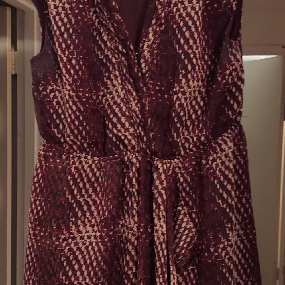 Elegant Purple Patterned Dress